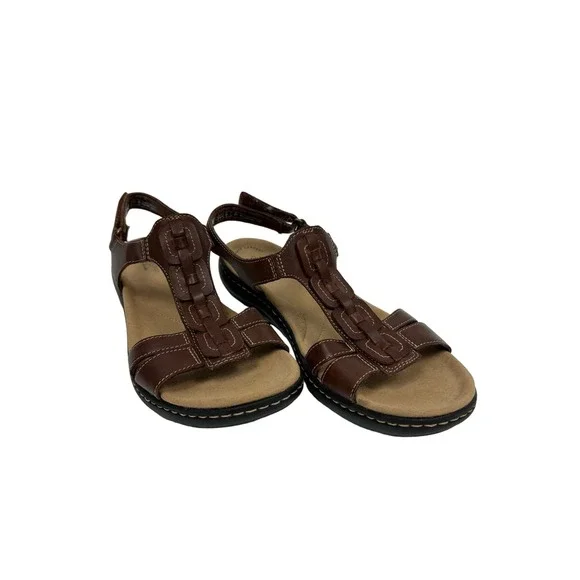 Clarks Shoes Clarks Laurieann Kay Womens Tstrap Brown Leather
